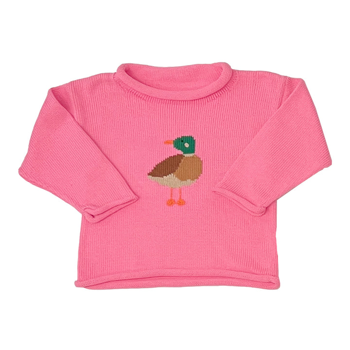 Mallard Roll Neck Sweater-Bubblegum