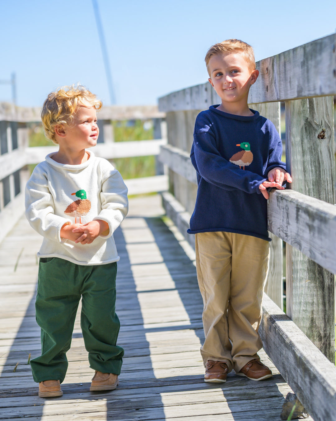 Mallard Roll Neck Sweater-Ivory
