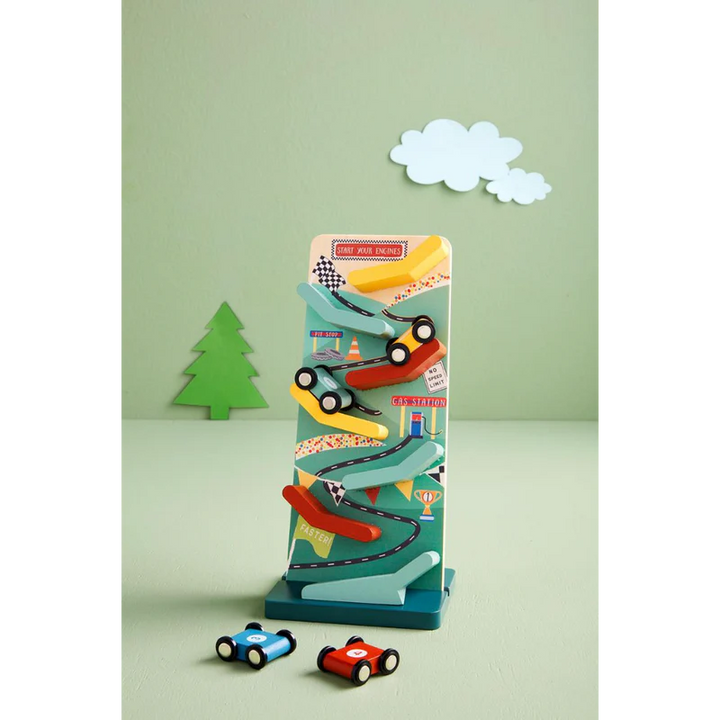 Mud Pie Race Car Sliding Track Set