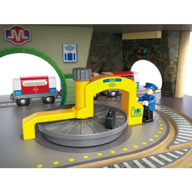 Hape Multi-Level Railway City Set