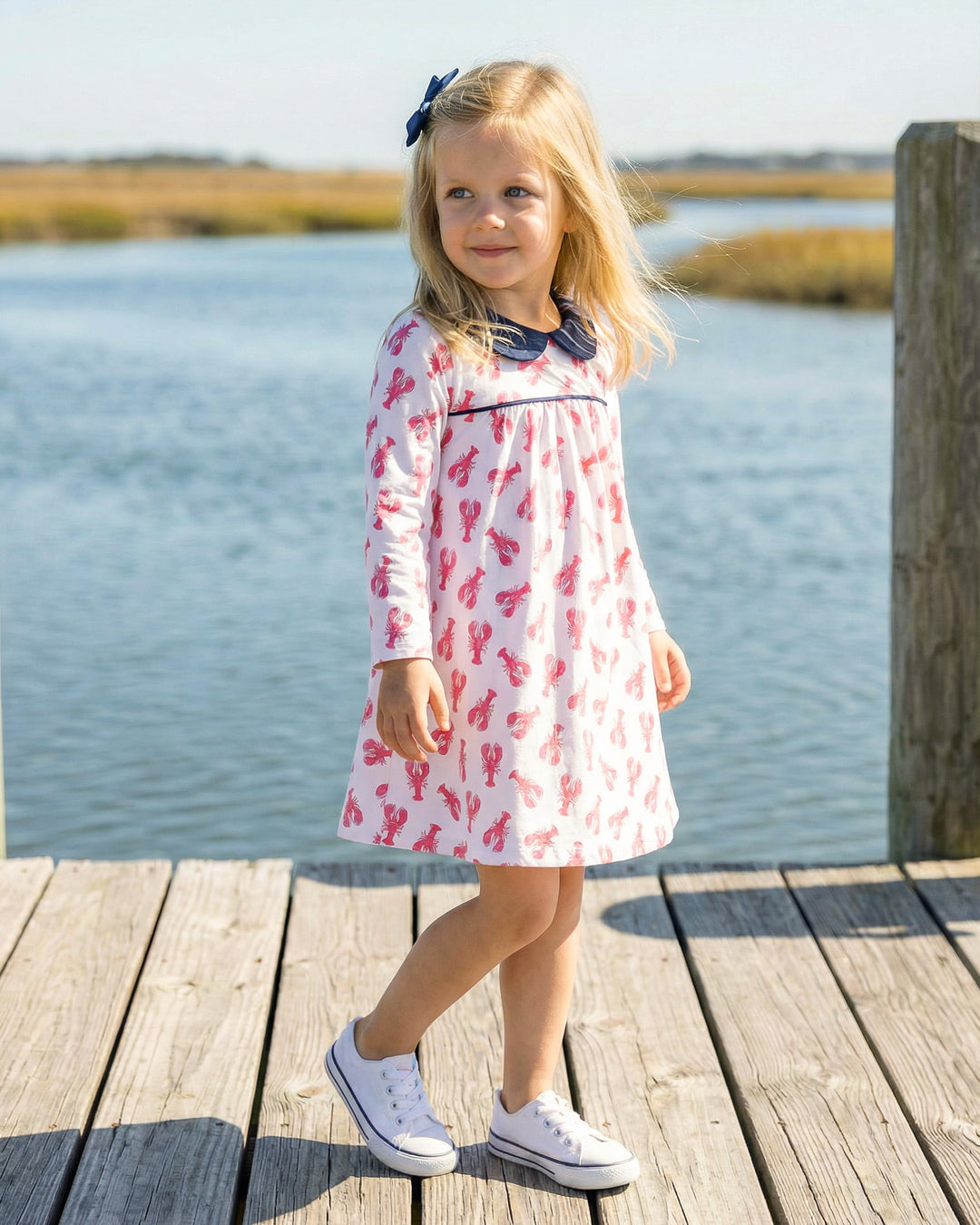 New England Lobster Pima Play Dress 18-24M New England Lobster Pima Play Dress 18-24M