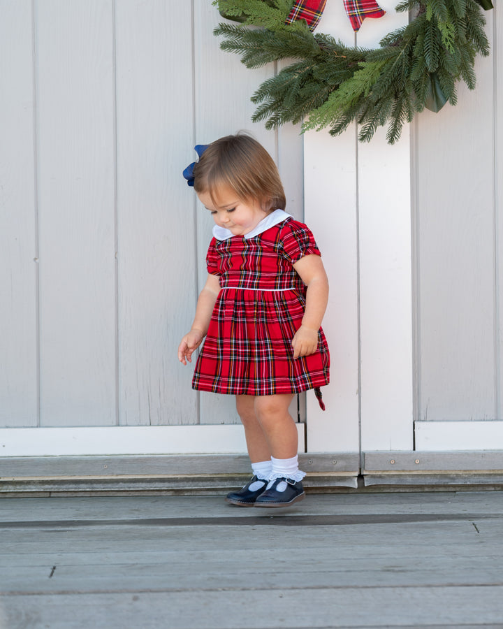 Rosalie Dress-Royal Stewart Tartan
