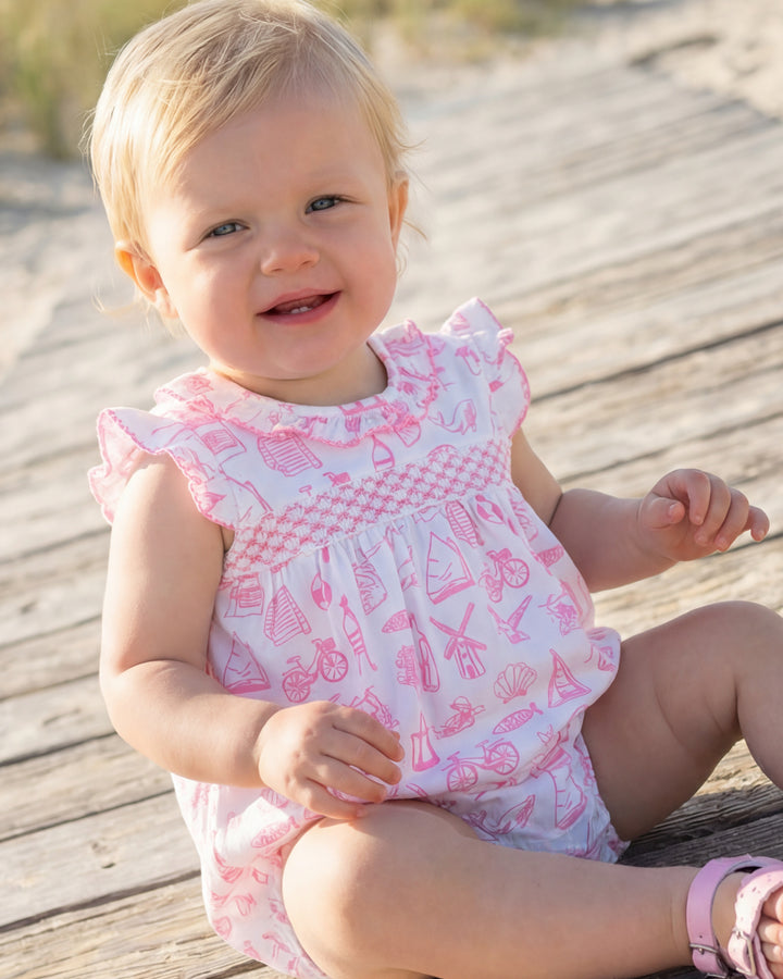 Nantucket Collection Smocked Pima Bubble