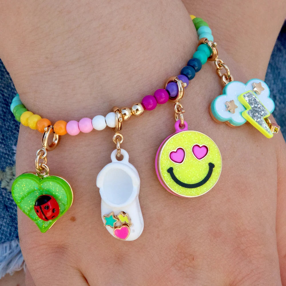 CHARM IT! Rainbow Stretch Bead Bracelet