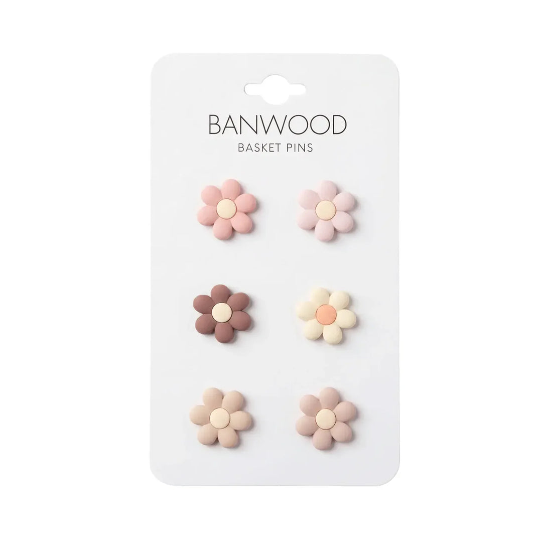 BASKET PINS - FLOWERS