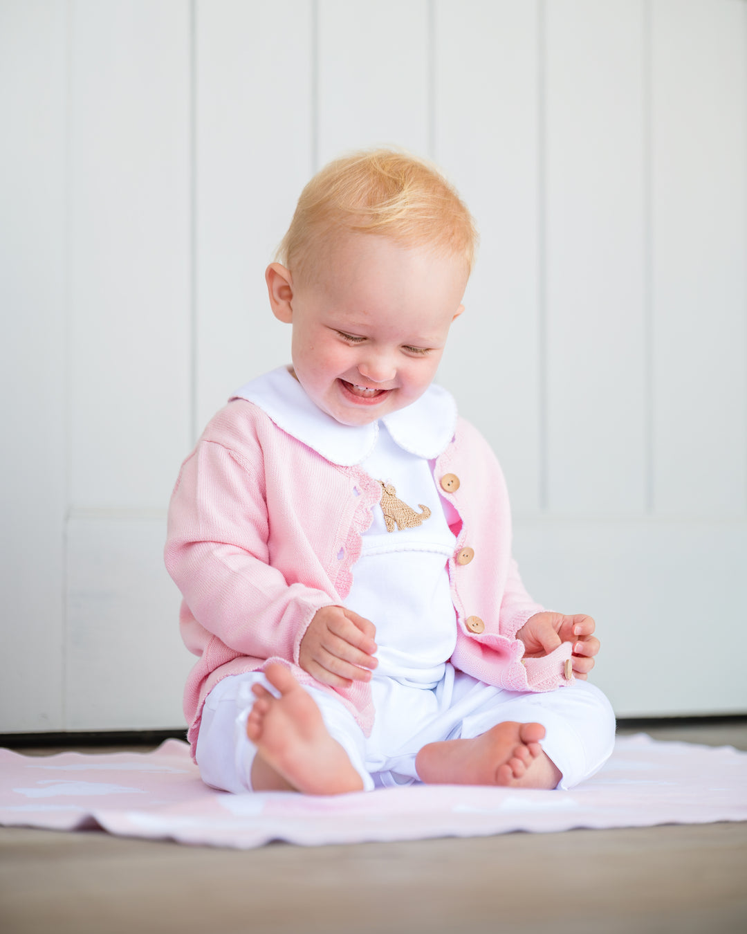 Playful Pup Pima Playsuit-Pink
