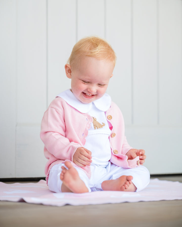 Playful Pup Pima Playsuit-Pink