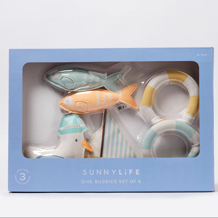 Dive Buddies Sid the Seagull Multi Set of 6