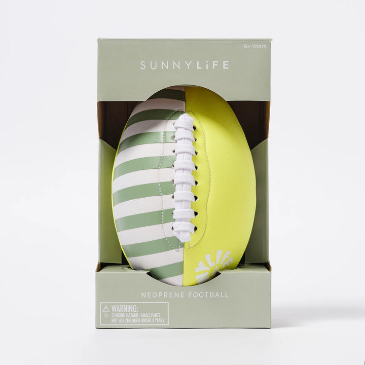 Neoprene Football Tides Out Citrus