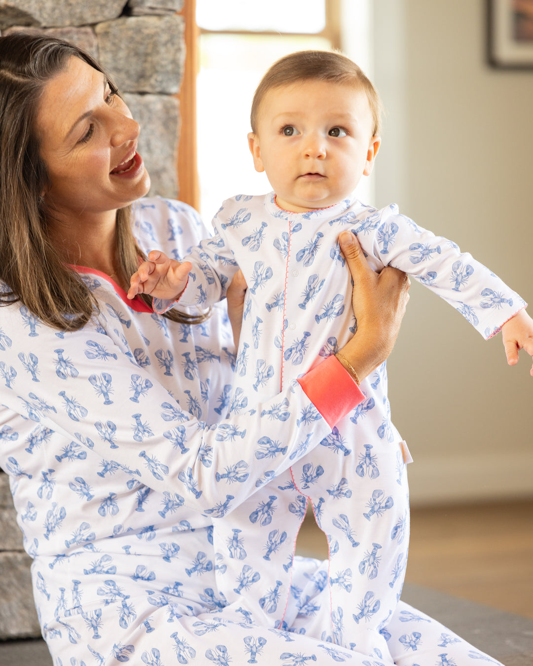 Blue Lobster Women's Pajama Set