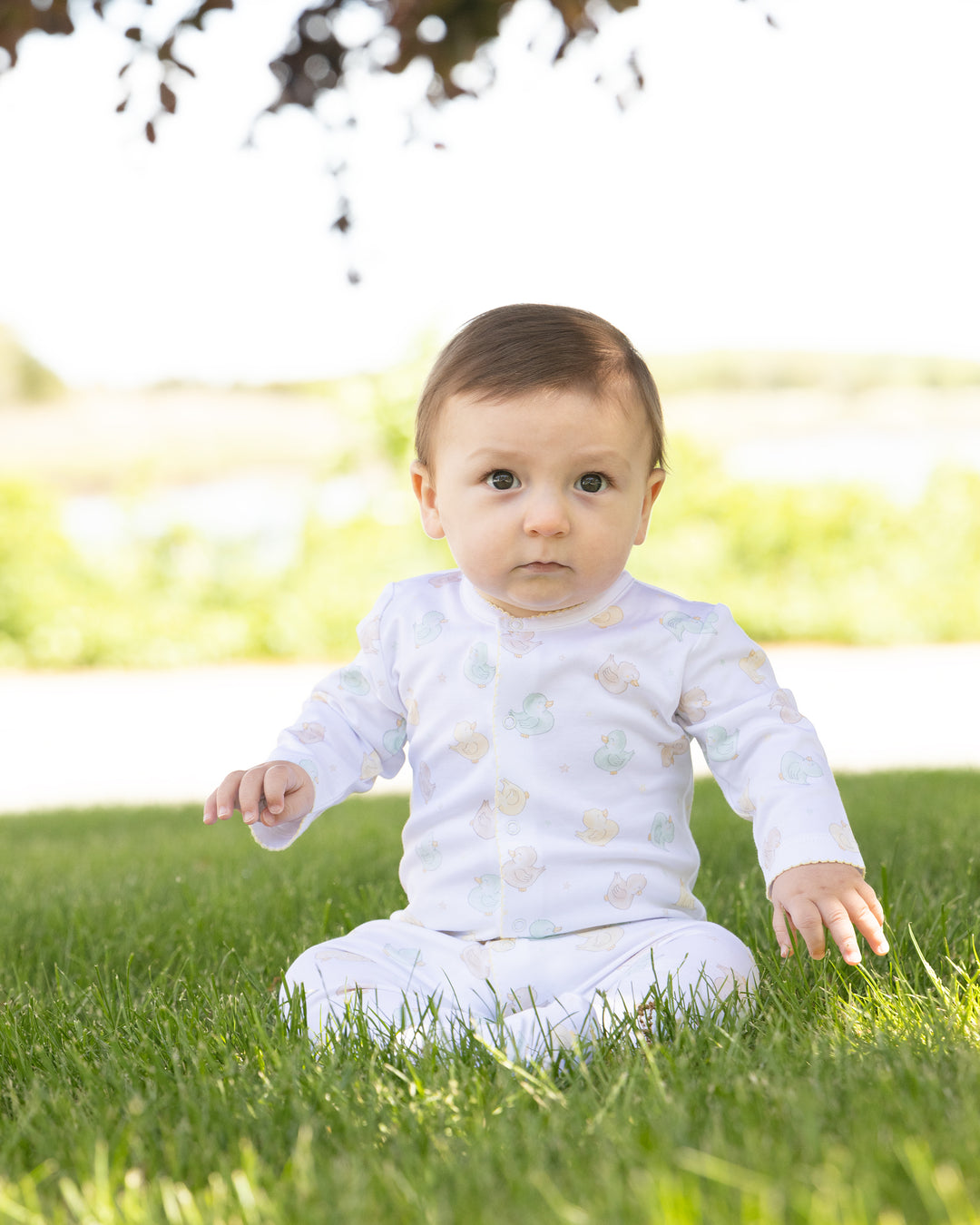 Puddle Ducks Pima Footed Romper
