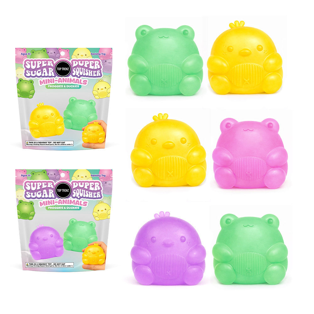 Sugar Squisher - Mini Duck & Frog 2 Pack