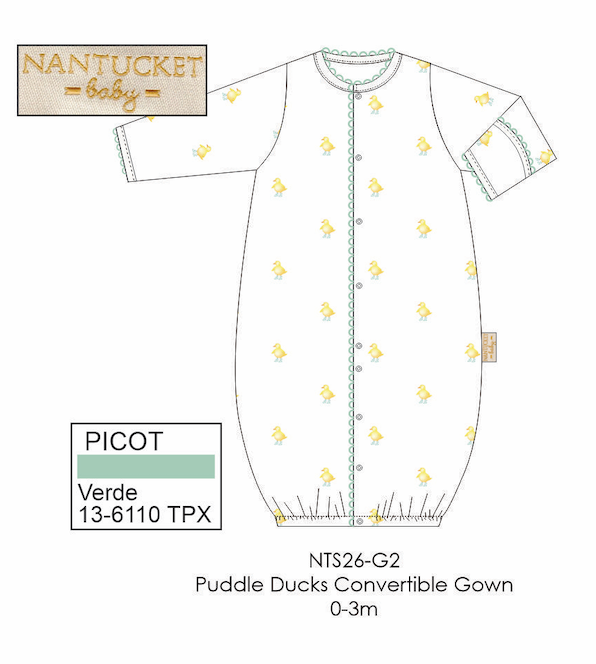 Puddle Ducks Convertible Gown