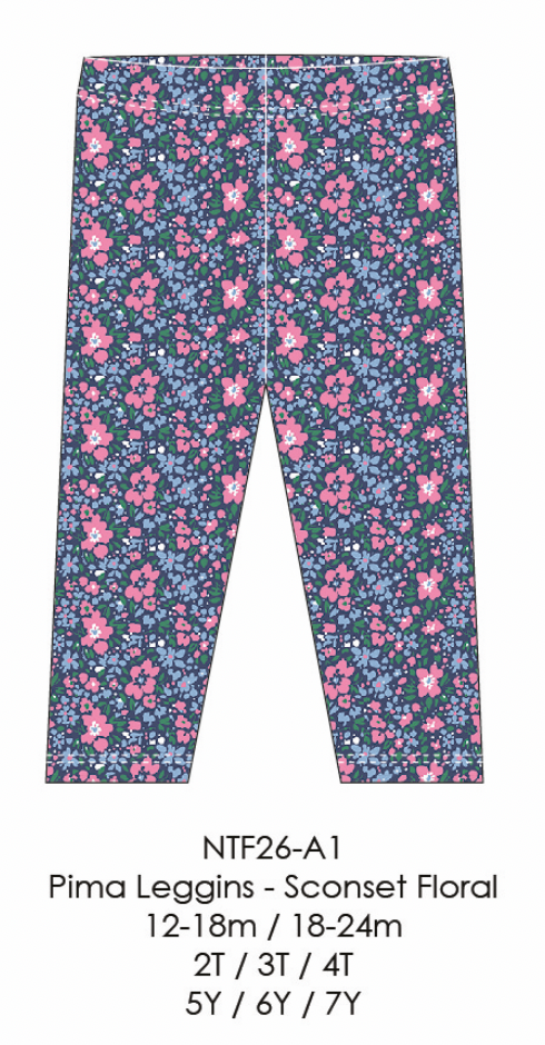 Pima Leggings-Sconset Floral