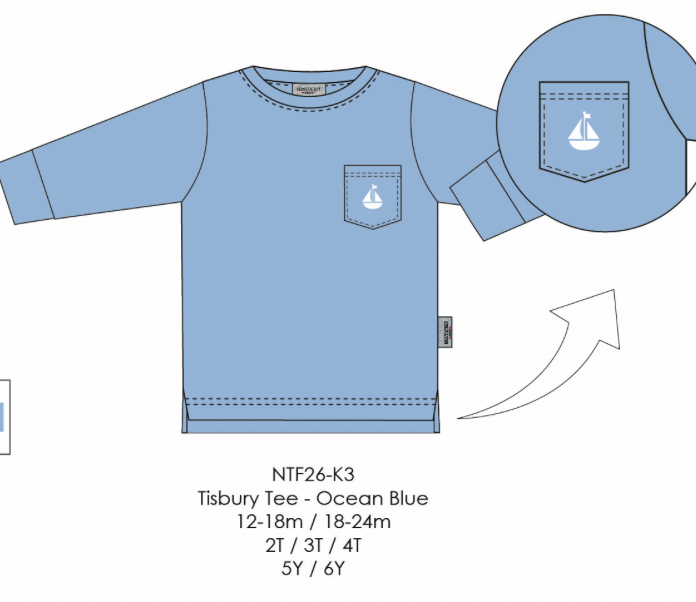 Tisbury Tee-Ocean Blue