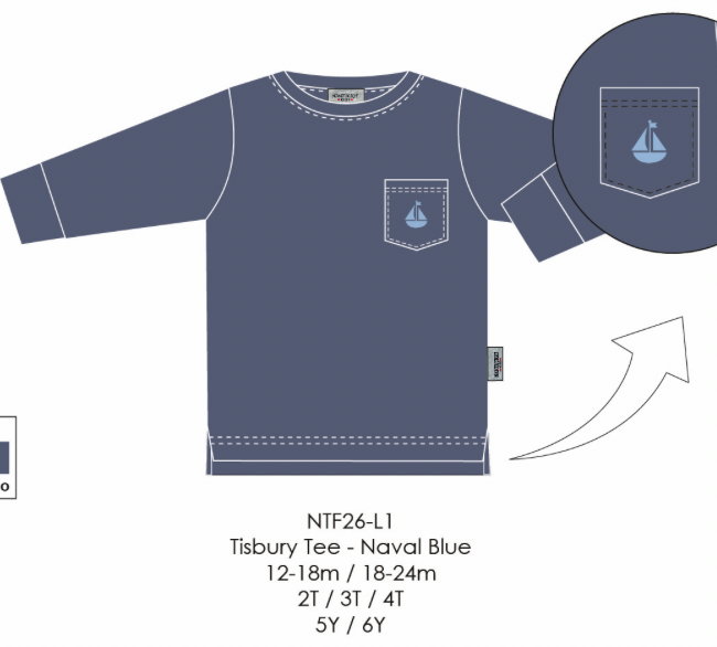 Tisbury Tee-Naval Blue