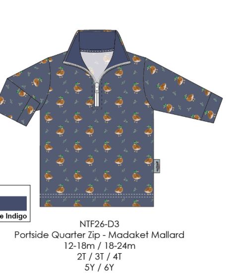 Portside Quarter Zip-Madaket Mallard