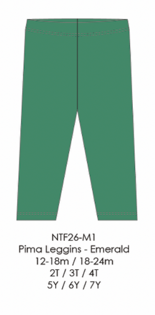 Pima Leggings-Emerald