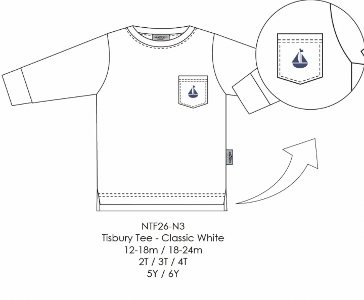 Tisbury Tee-Classic White