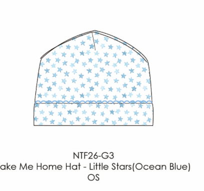 Take Me Home Hat-Little Stars (Ocean Blue)