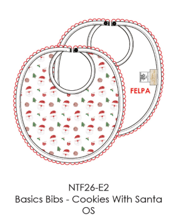 Basics Bib-Cookies With Santa