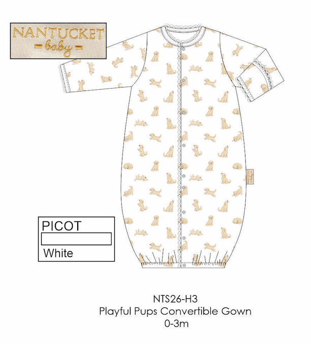 Playful Pups Convertible Gown