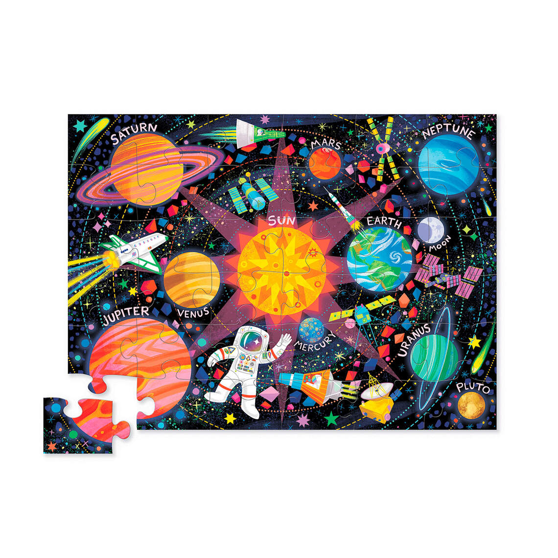 Crocodile Creek 36-Piece Puzzle - Space Explorer – Nantucket Kids