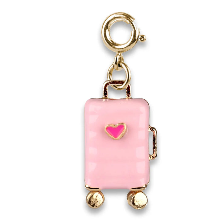 Gold Suitcase Charm