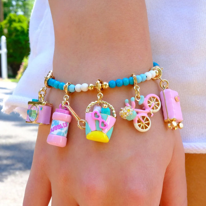 Gold Bubbles Charm