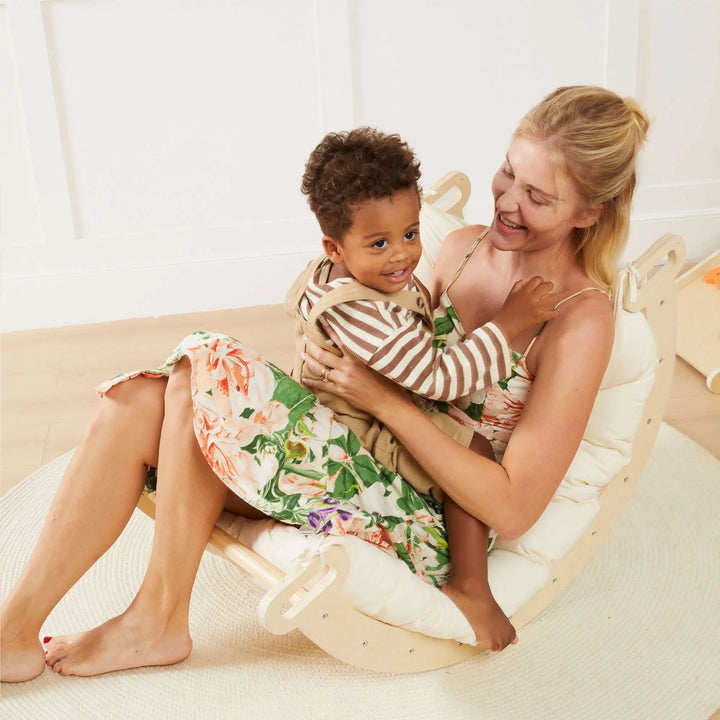 Tiny Land® Pikler Triangle 7-in-1 Montessori Climbing Set