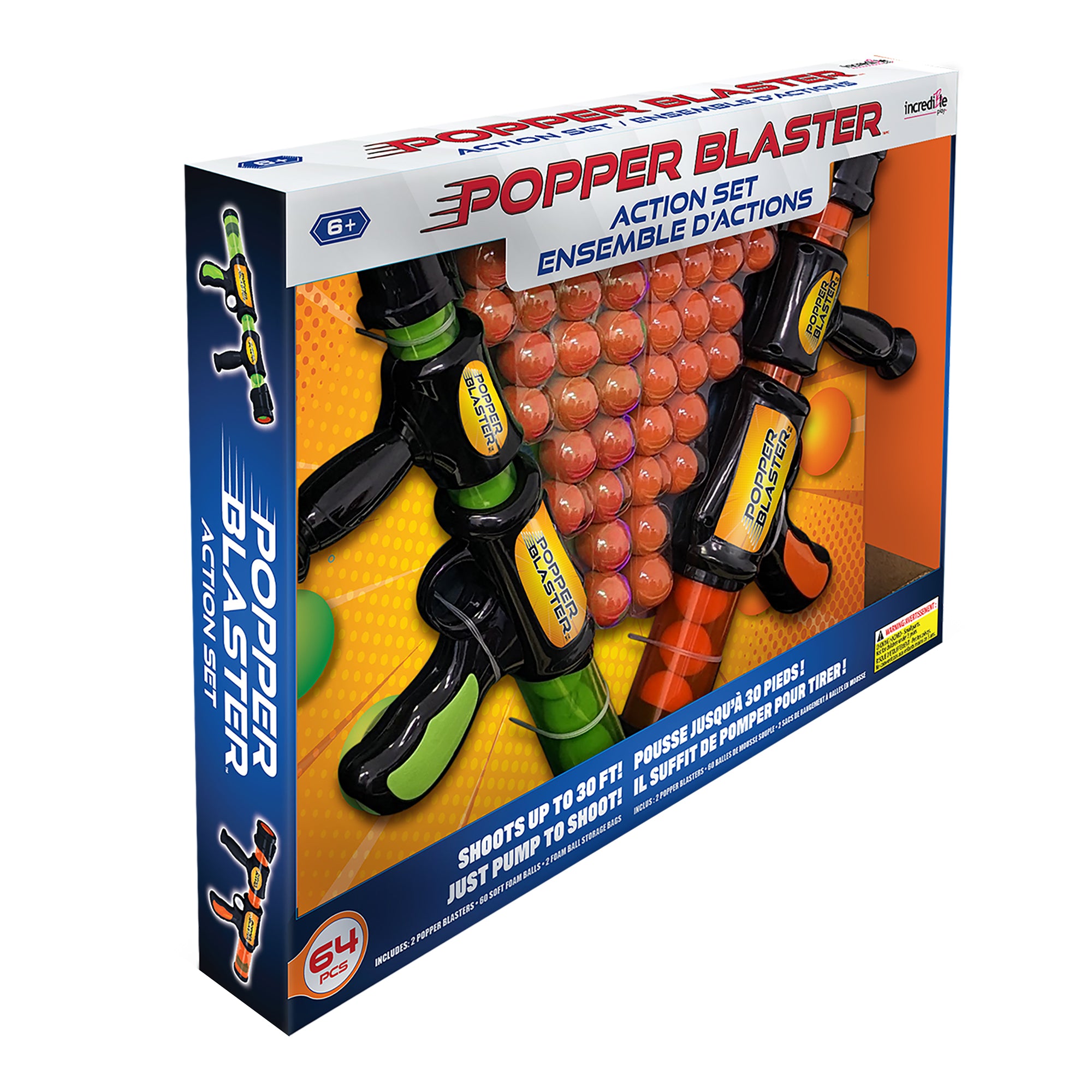 Popper Blasters Set - 2 Guns w/60 Balls – Nantucket Kids