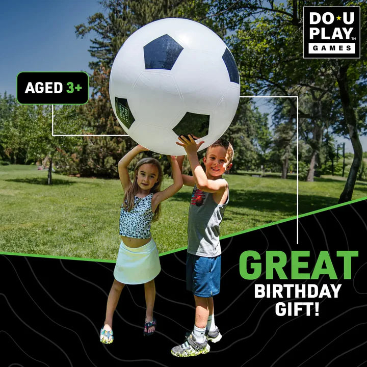 30" Jumbo Soccer Ball Black/White