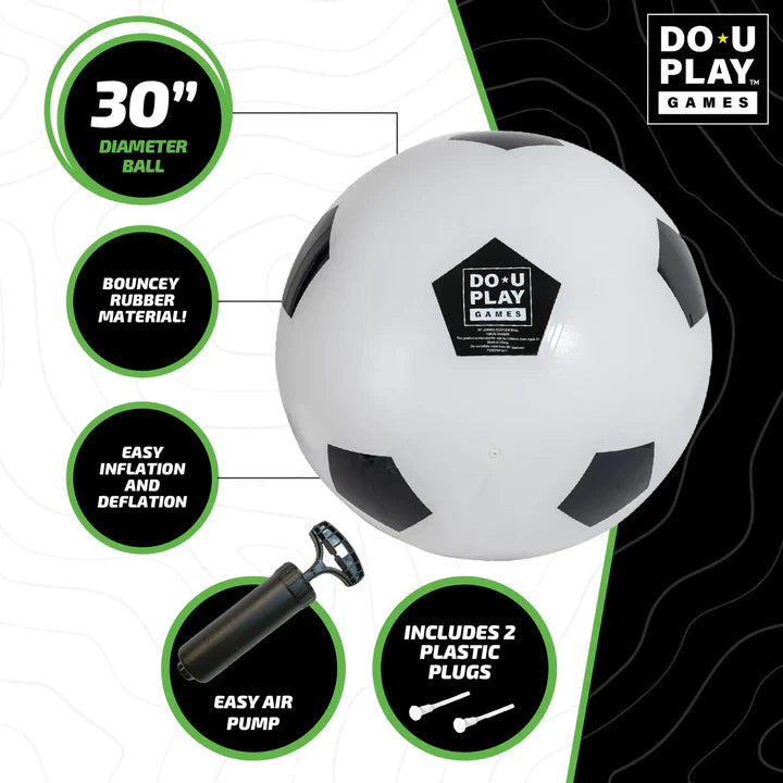 30" Jumbo Soccer Ball Black/White