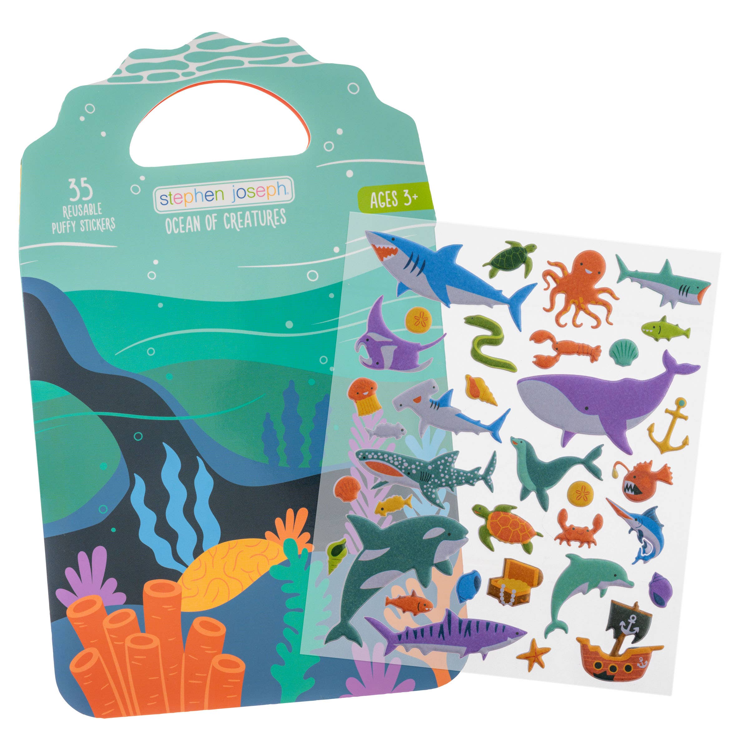 Reusable Puffy Sticker Books: Sea Life – Nantucket Kids
