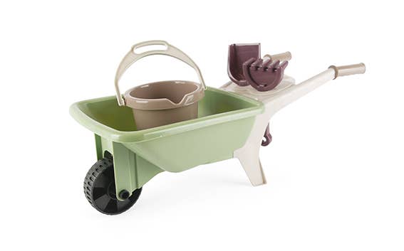 Dantoy Green Garden Wheelbarrow 100% Recycled Materials Set