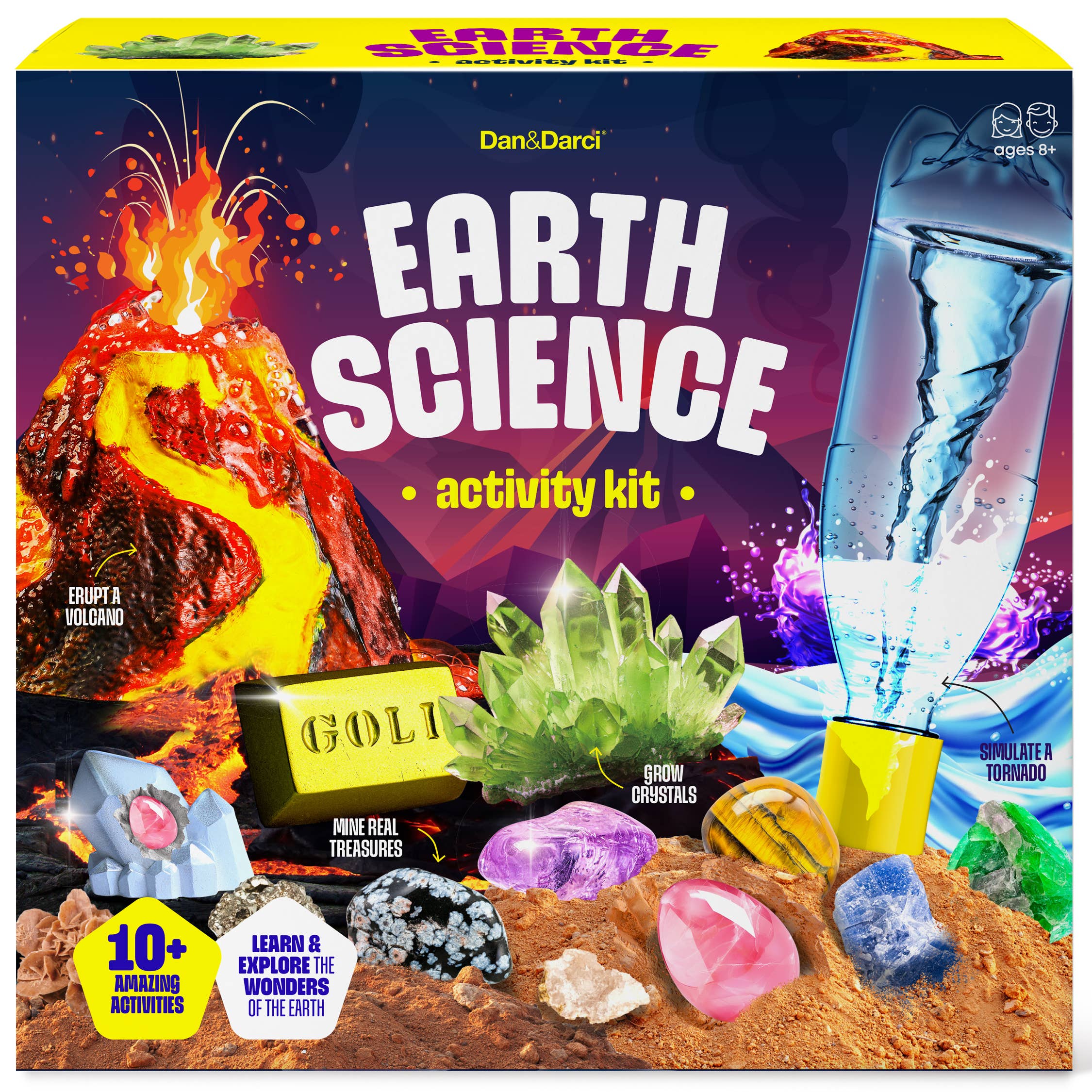 Earth Science Kit for Kids - Volcano Tornado Experiments Kit ...