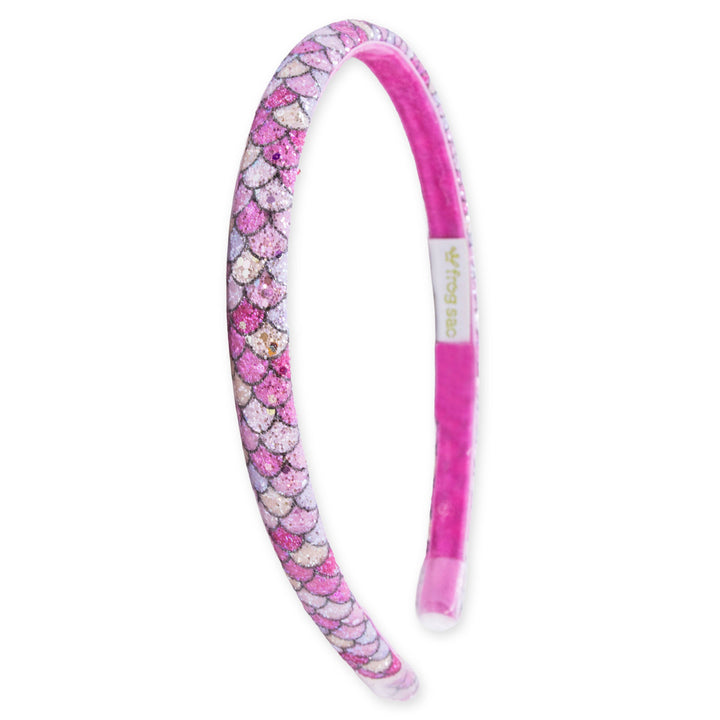 Mermaid Headband - Kids Thin Non Slip Hair Accessories: Fuchsia
