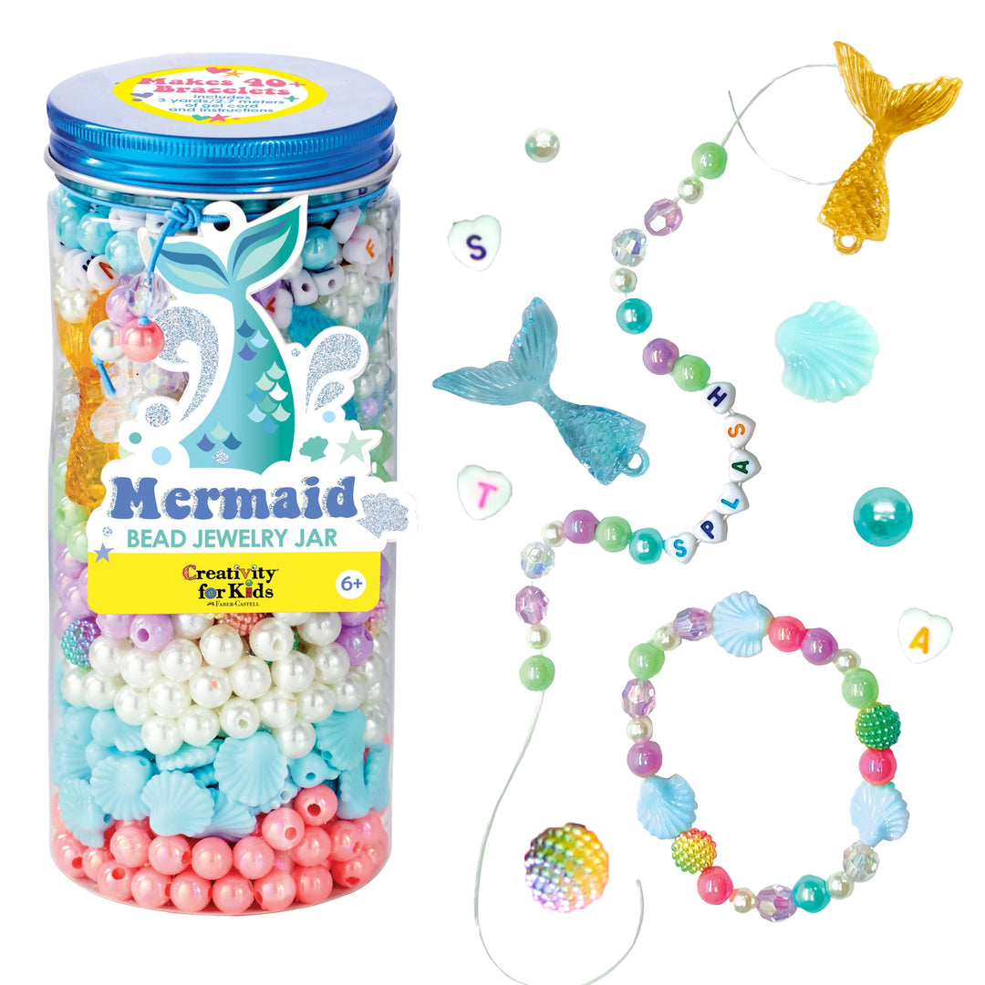 Mermaid Bead Jewelry Jar