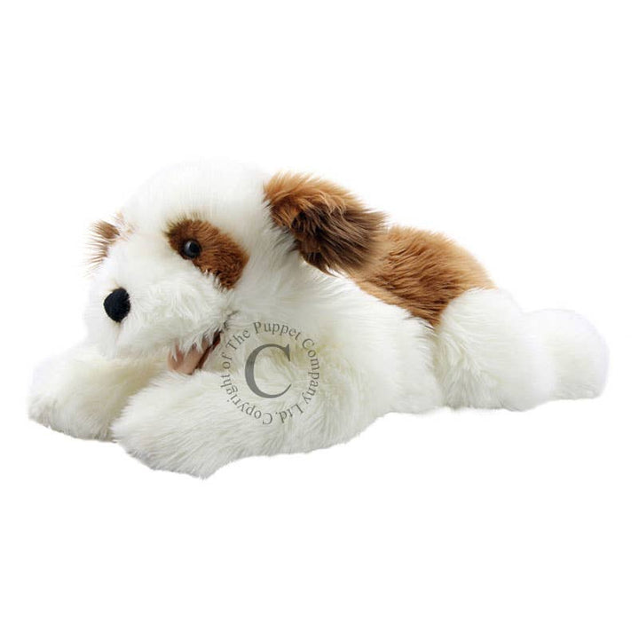 Playful Puppies Hand Puppet - Brown & White Puppy