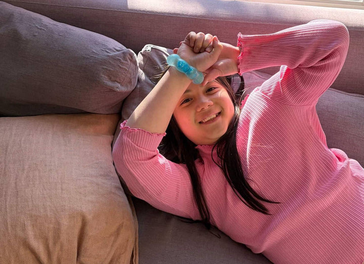 Feelzies™ Original Squishy Bracelet: Blue Blast