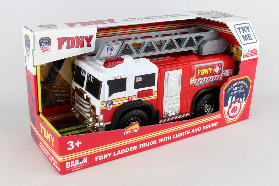FDNY Fire Ladder Truck with Lights & Sound by Daron