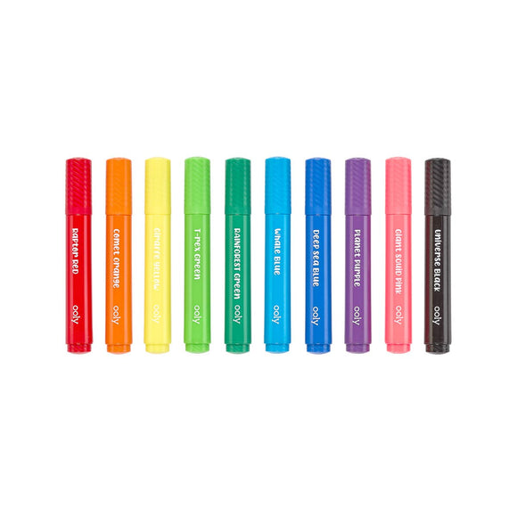 Big Bright Brush Markers - set of 10