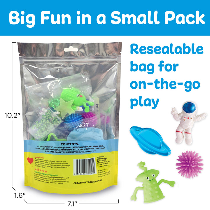 Sensory Pack Outer Space On the Go Play Set for Kids