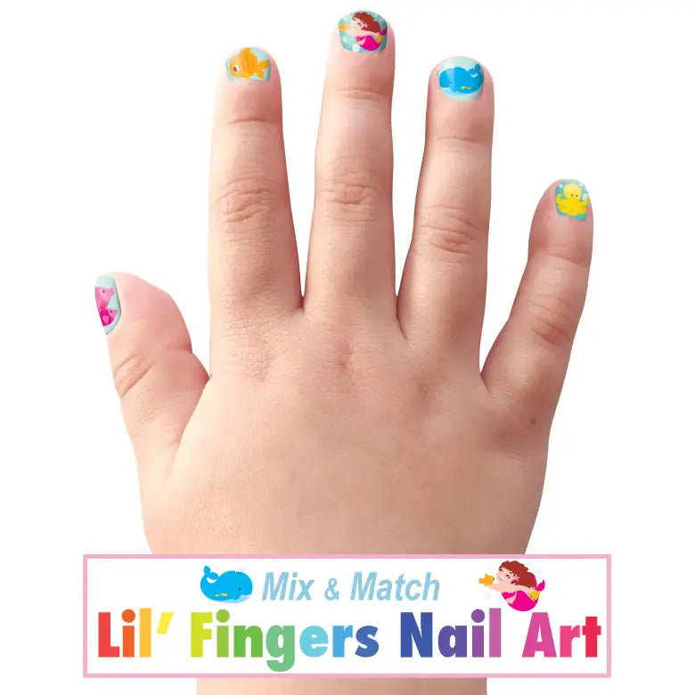 Lil' Fingers Nail Art Stickers- Mermaids & Friends