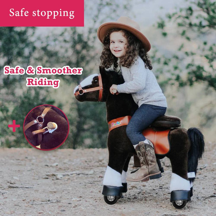 PonyCycle Ride-On Chocolate Brown Horse Model U for age 3-5