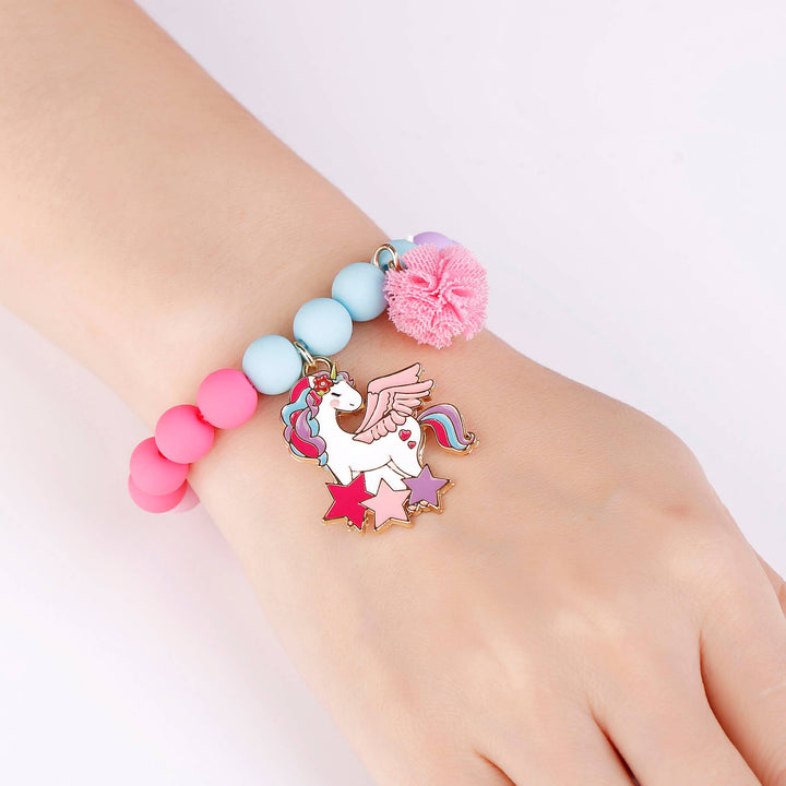 Magical Unicorn Bracelet and Nail Sticker Girly Gift Pack