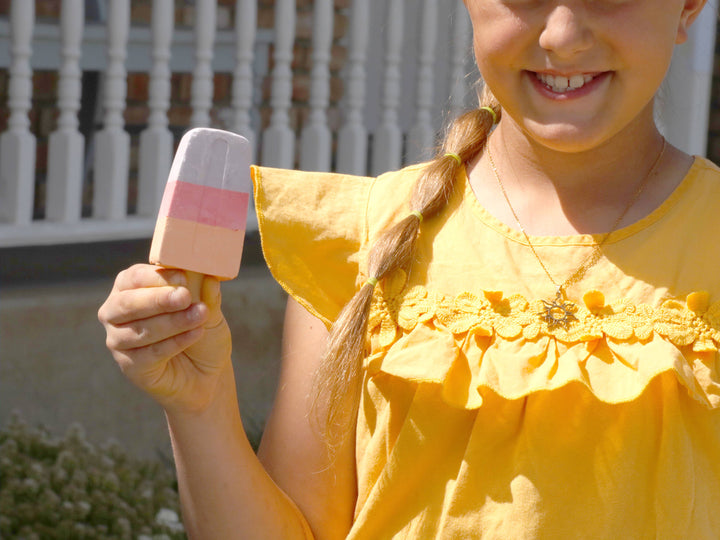 3 Color Popsicle Glitter Chalk 6 Pack