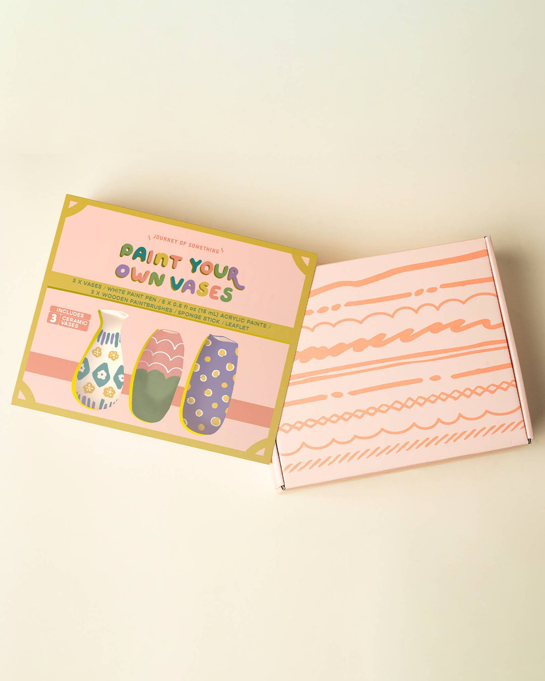 Paint Your Own Vase Kit - DIY Ceramic Vase Painting Set