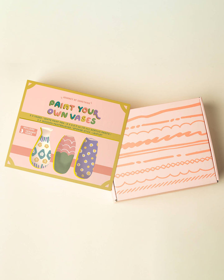 Paint Your Own Vase Kit - DIY Ceramic Vase Painting Set
