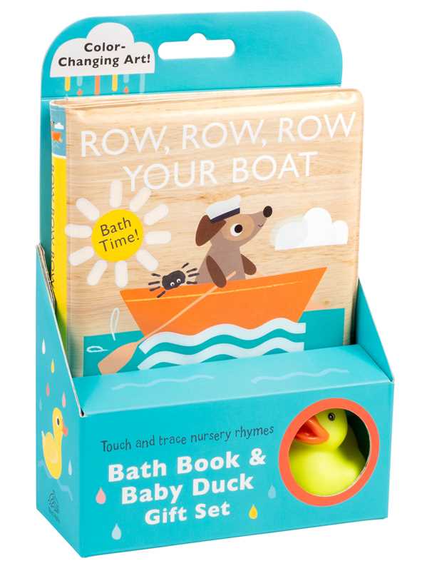 Row Your Boat Bath Book & Baby Duck Gift Set